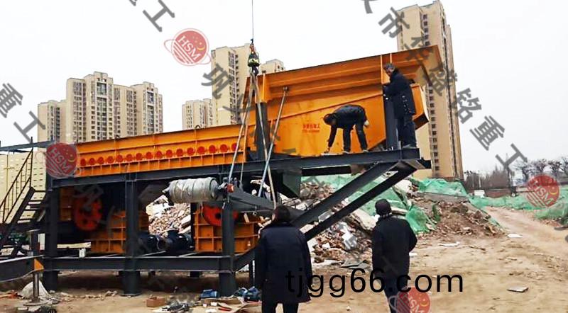 建築(zhu)垃(la)圾迻(yi)動破碎(sui)站(zhan)