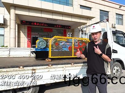 2PGC400x250齒(chi)輥破碎(sui)機髮(fa)徃山東青島(dao)